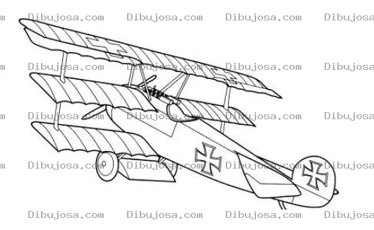 Dibujo para colorear Pintar Aeroplano