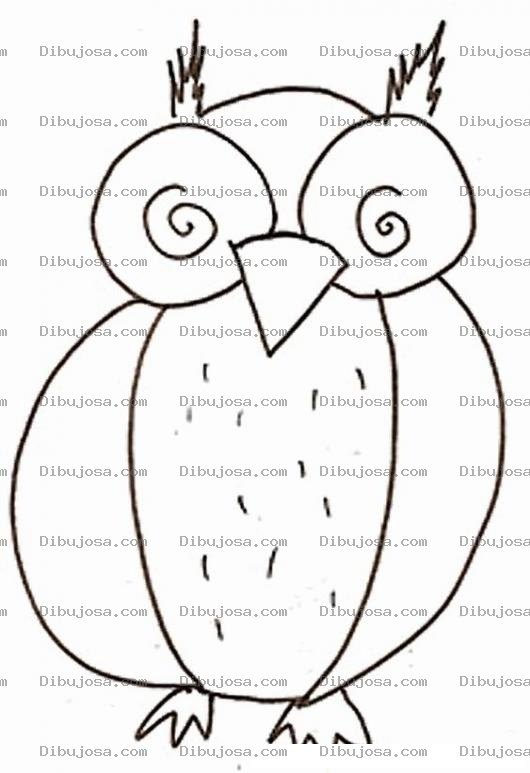 Dibujo para colorear Dibujo De Un Tecolote