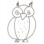 Dibujo para colorear Dibujo De Un Tecolote
