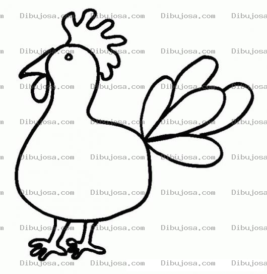 Dibujo para colorear Colorear Gallito Ingles