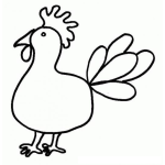 Dibujo para colorear Colorear Gallito Ingles