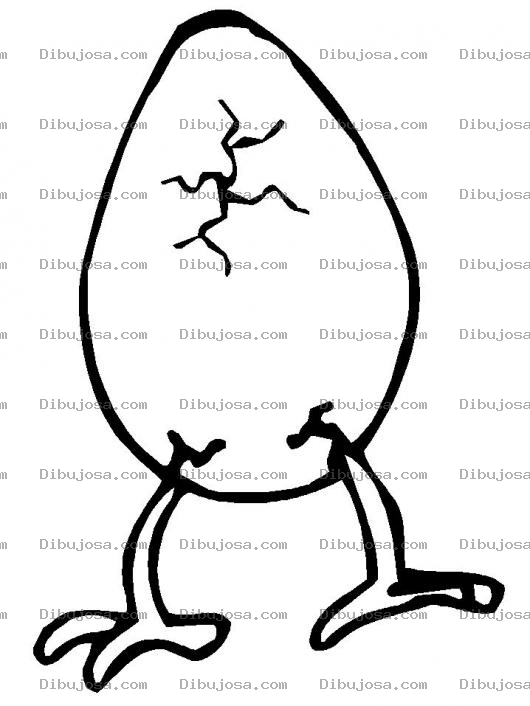 Dibujo para colorear Colorear Huevo Con Patas