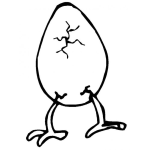 Dibujo para colorear Colorear Huevo Con Patas