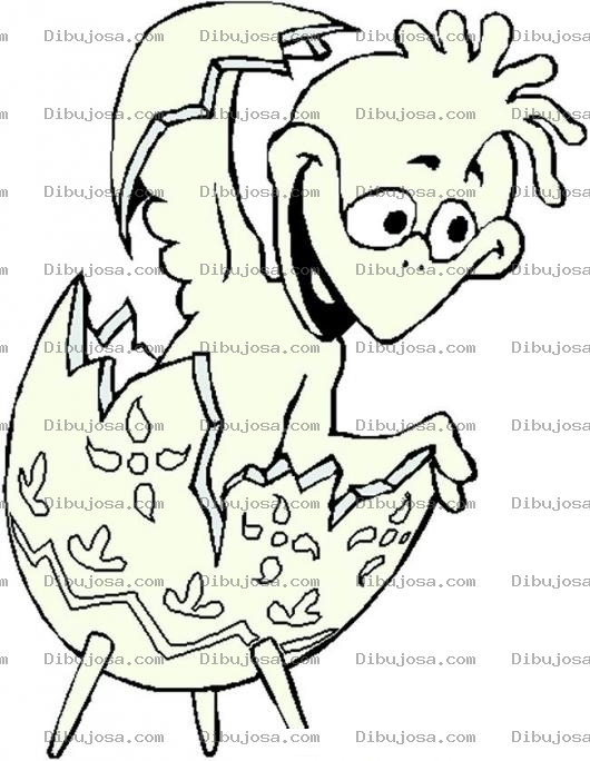 Dibujo para colorear Dibujo De Pollito En Cascaron
