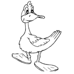 Dibujo para colorear Colorear Pato Con Patotas