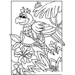 Dibujo para colorear Pintar Periquita