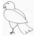 Dibujo para colorear Colorear Paloma