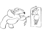 Dibujo para colorear Colorear Juego De La Cola Del Burro