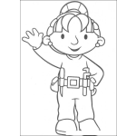 Dibujo para colorear La novia de Bob el constructor