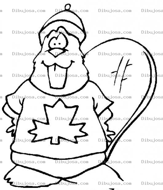 Dibujo para colorear Colorear Ardilla Canadiense