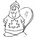 Dibujo para colorear Colorear Ardilla Canadiense