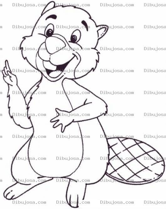 Dibujo para colorear Colorear Ardillita