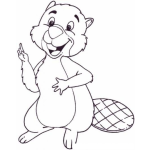 Dibujo para colorear Colorear Ardillita