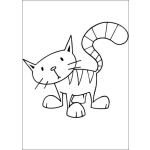 Dibujo para colorear Gato de Bob