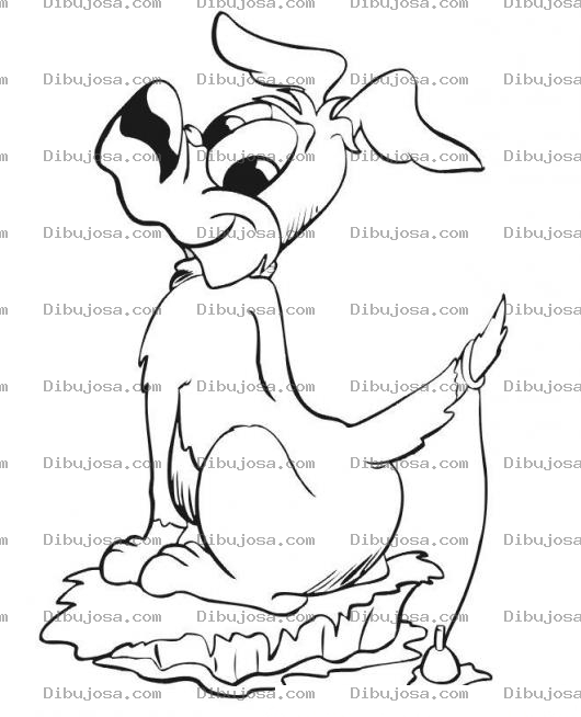 Dibujo para colorear Colorear Perrito Pescando