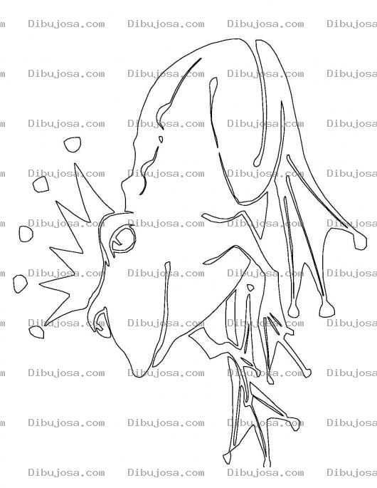 Dibujo para colorear Rey Sapo Para Colorear