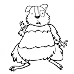 Dibujo para colorear Colorear Hamster Panson