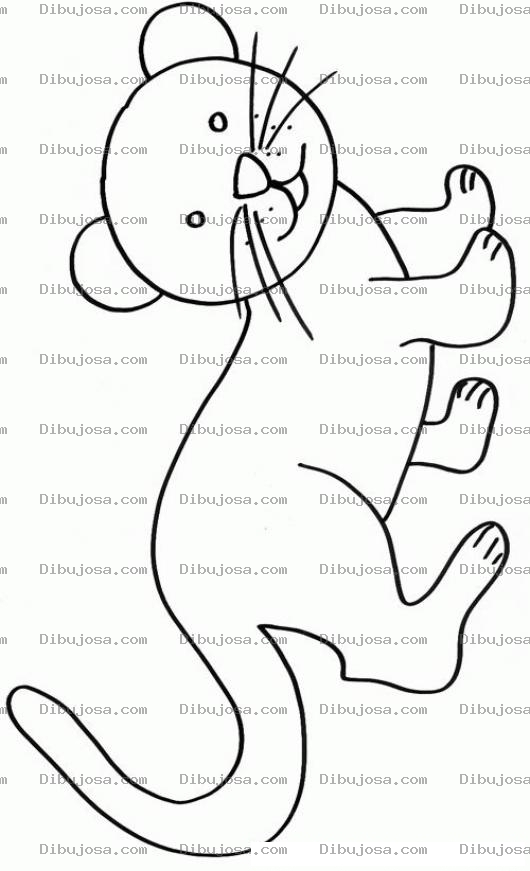 Dibujo para colorear Colorear Leona