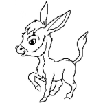Dibujo para colorear Dibujo De Un Burrito Para Pintar