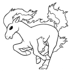 Dibujo para colorear Colorear Pony De Fuego