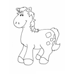 Dibujo para colorear Pintar Pony