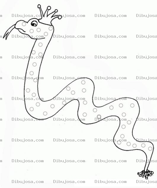 Dibujo para colorear Colorear Reina Culebra