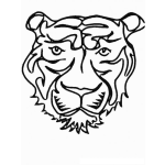 Dibujo para colorear Clorear Rostro De Tigre