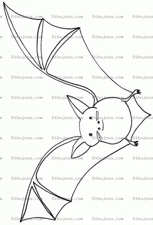 Dibujo para colorear Pintar Murcielago