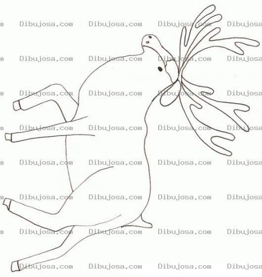 Dibujo para colorear Colorear Alce