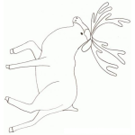 Dibujo para colorear Colorear Alce