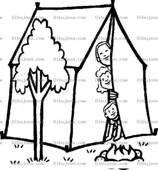 Dibujo para colorear Colorear Carpa Familiar