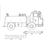 Dibujo para colorear Colorear Camion De Bomberos