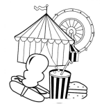 Dibujo para colorear Colorear Circo