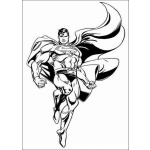 Dibujo para colorear Superman Posando