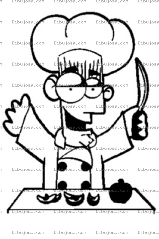 Dibujo para colorear Master Chef Para Colorear Y Pintar