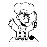 Dibujo para colorear Master Chef Para Colorear Y Pintar
