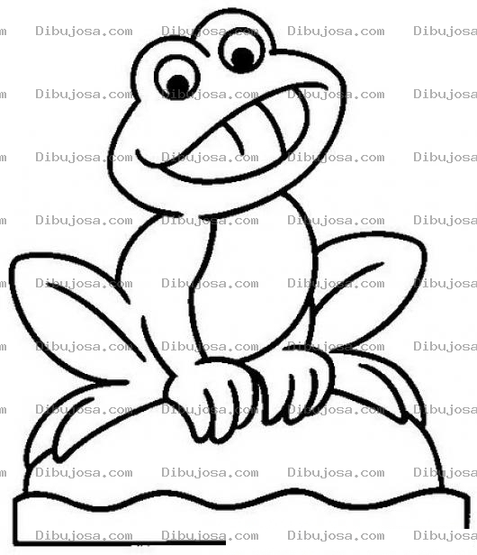 Dibujo para colorear Colorear Rana Con Dientes