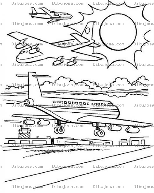 Dibujo para colorear Colorear Aeropuerto
