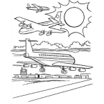 Dibujo para colorear Colorear Aeropuerto