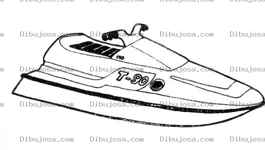 Dibujo para colorear Colorear Moto De Agua Waverunner