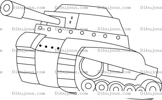 Dibujo para colorear Colorear Tanque Del Ejercito