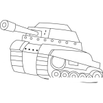 Dibujo para colorear Colorear Tanque Del Ejercito