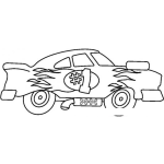 Dibujo para colorear Colorear Coche De Carreras