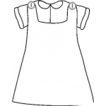 Dibujo para colorear Colorear Vestido De Nena