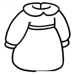 Dibujo para colorear Colorear Vestido De Nina