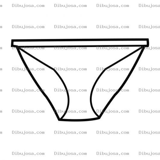 Dibujo para colorear Colorear Calzon De Mujer
