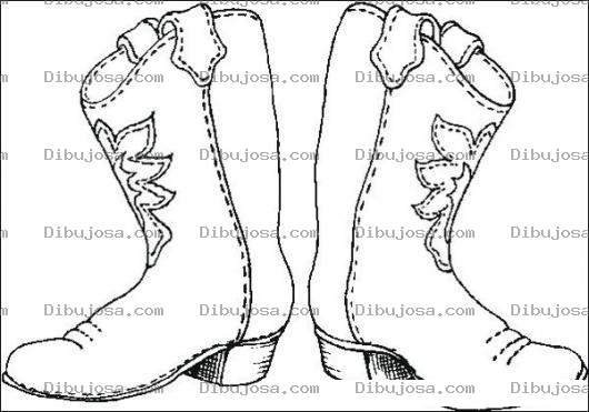 Dibujo para colorear Botas De Pastores Para Colorear