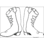 Dibujo para colorear Botas De Pastores Para Colorear