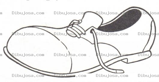 Dibujo para colorear Colorear Zapatos Bolicheros
