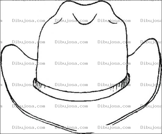 Dibujo para colorear Colorear Sombrero De Vaquero